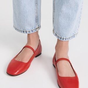 NWT Madewell Red Women's Mary Jane Flats